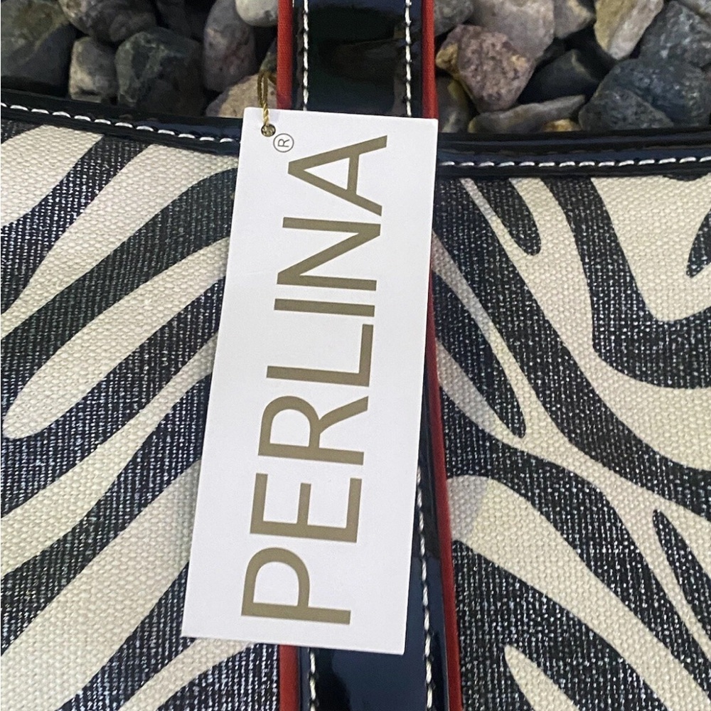 Perlina Black and White Zebra Tote NWT - Picture 4 of 4